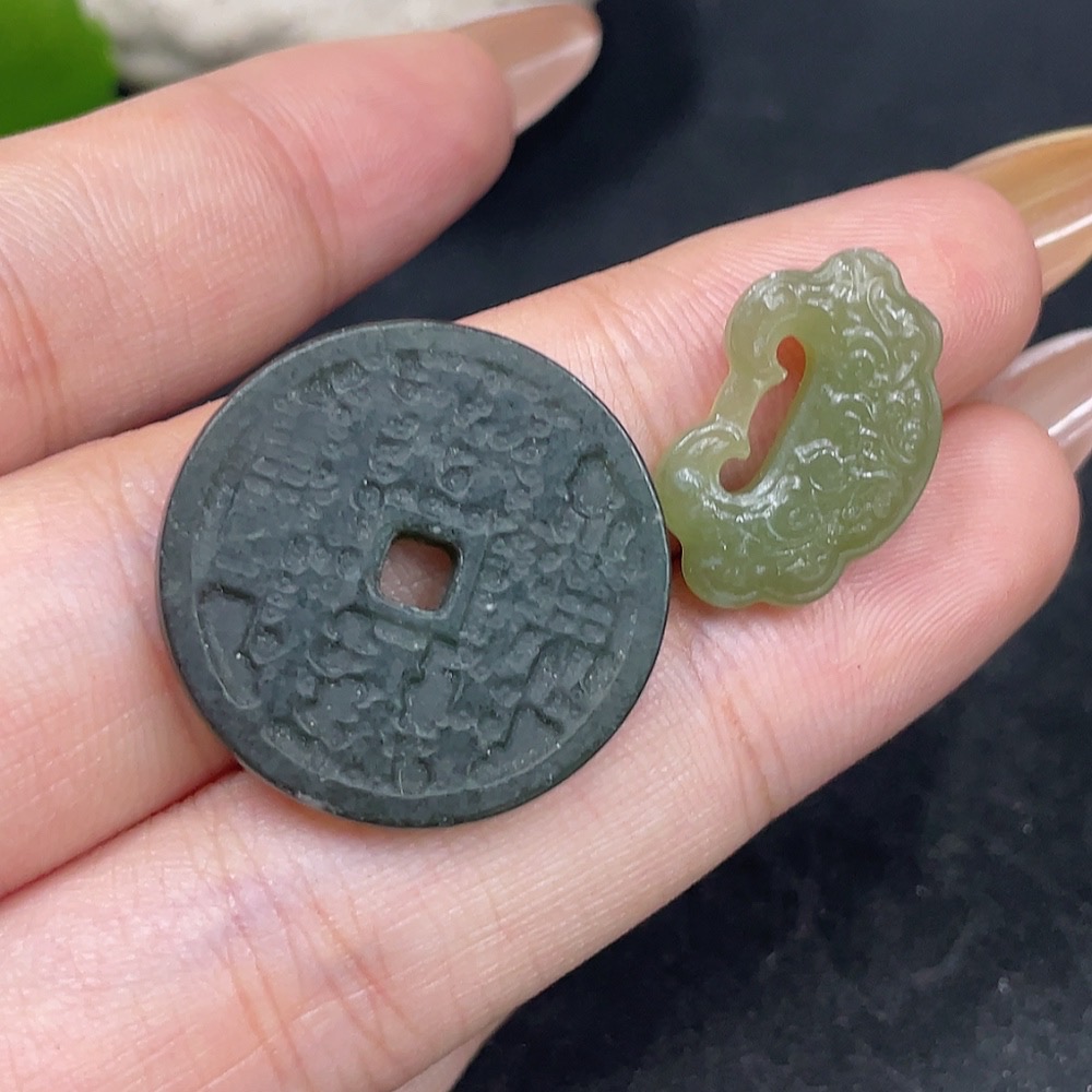 H31671213 Hetian Jade Pendant Total Weight Approx.4.6g