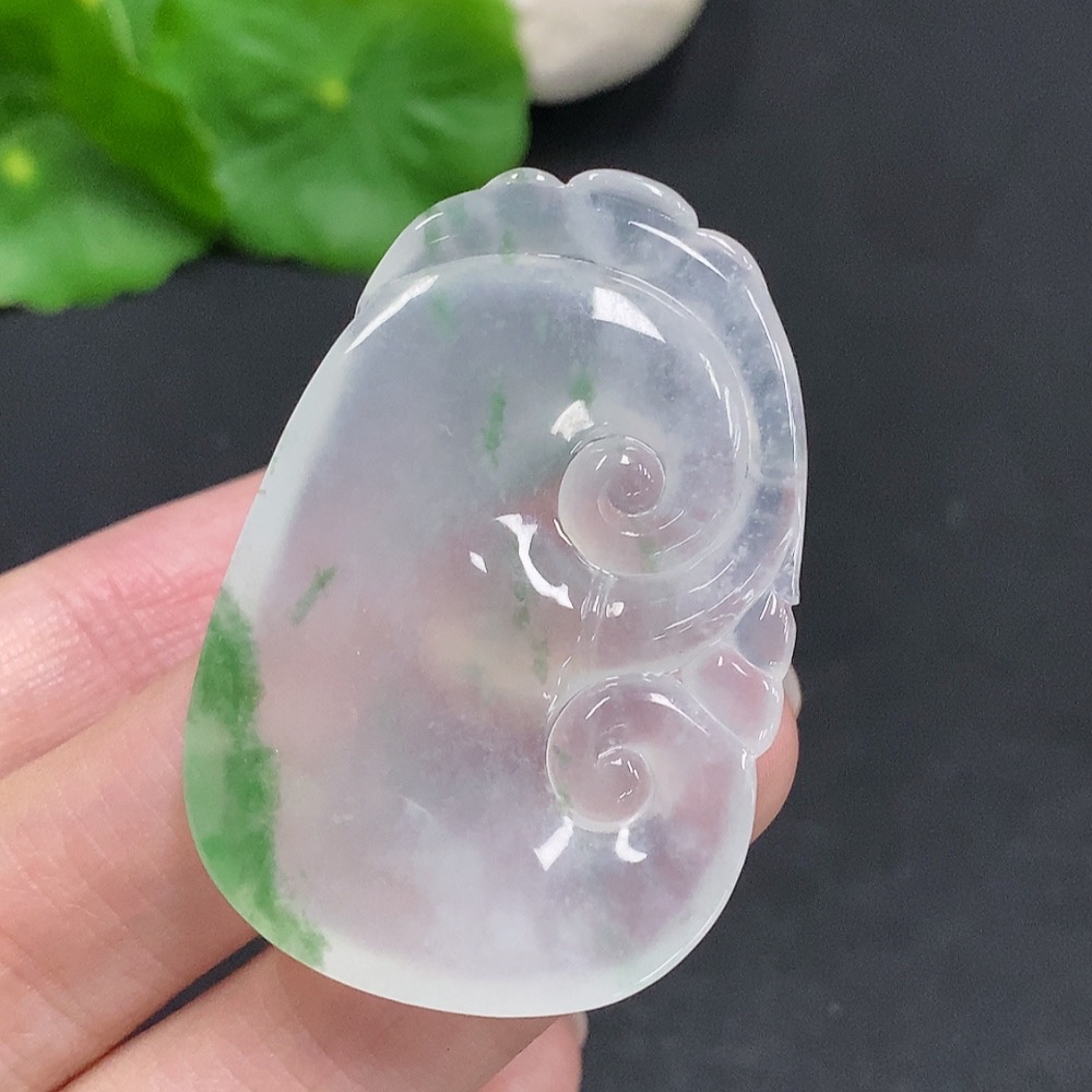 F34003280 Jadeite Ruyi Pendant Total Weight Approx.14g