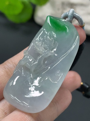 F33838095 JadeiteDeer Pendant with a total product weight of approximately 23.78g