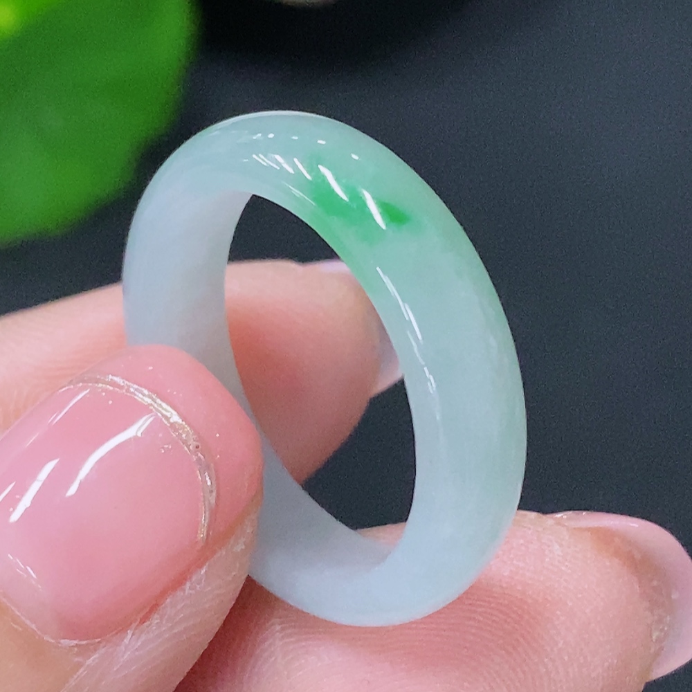 F29320358 Jadeite Ring Size 17 Total Weight Approx. 2.77g