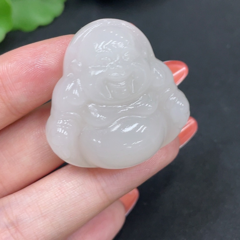 H34027052 Hetian Jade Pendant Buddha Total Weight About 19.6g