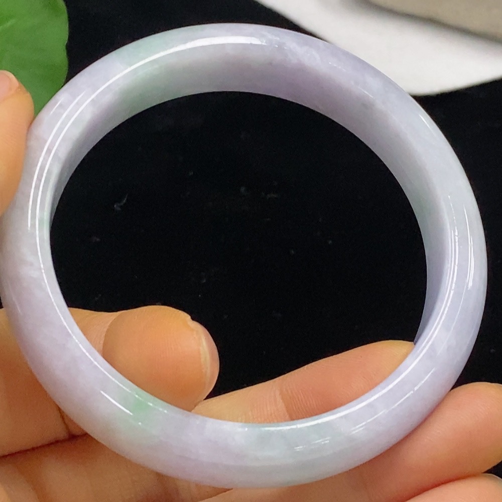 F35095060 Jadeite Round Bangle Size 54.7 Total Weight Approx. 49.39g