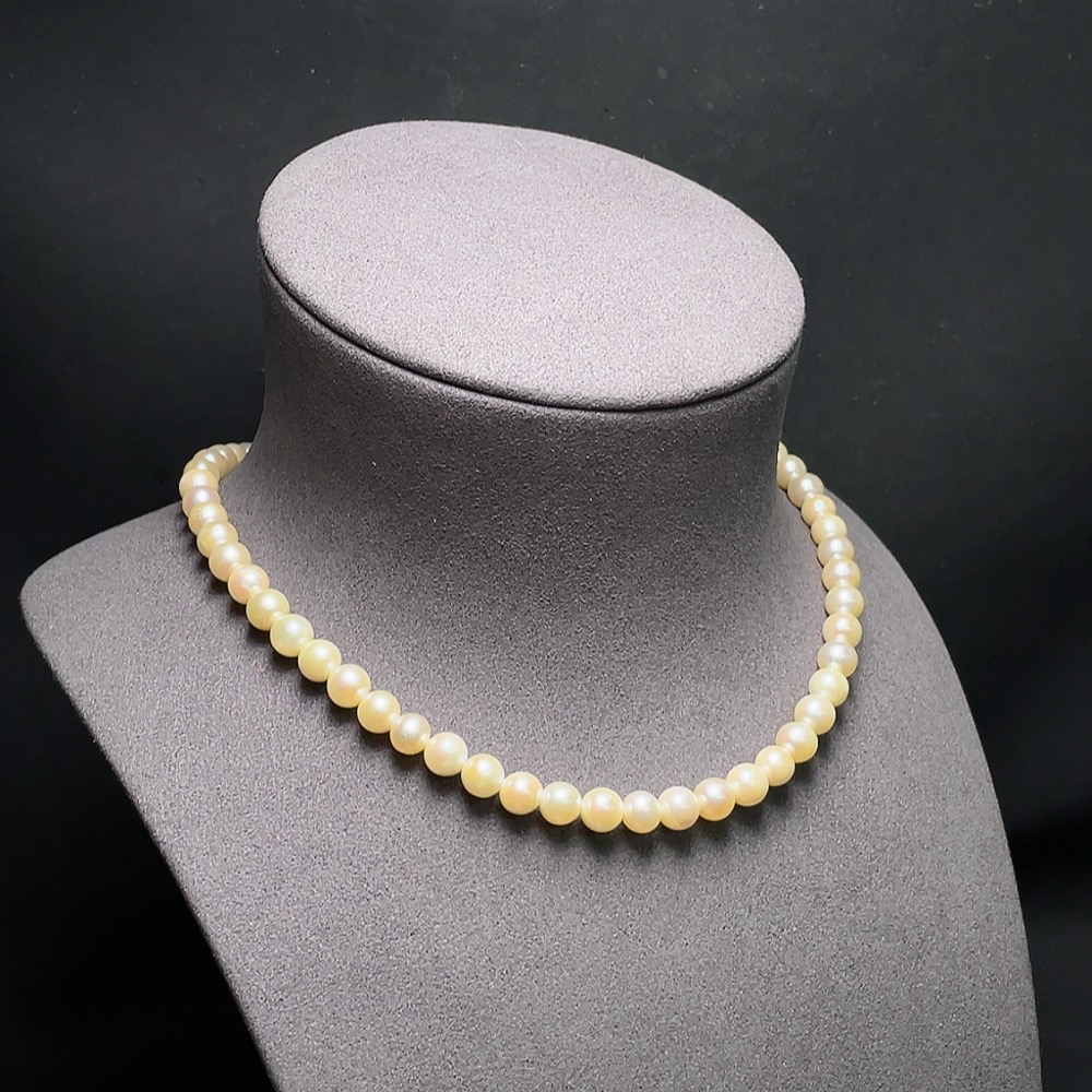 C33937723 Saltwater Pearl Necklace Non-Gold Total Weight Approx. 33.2g Size Approx. 7.3mm