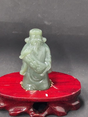 H46574875 和田玉摆件    财神    货品总重约93.9g