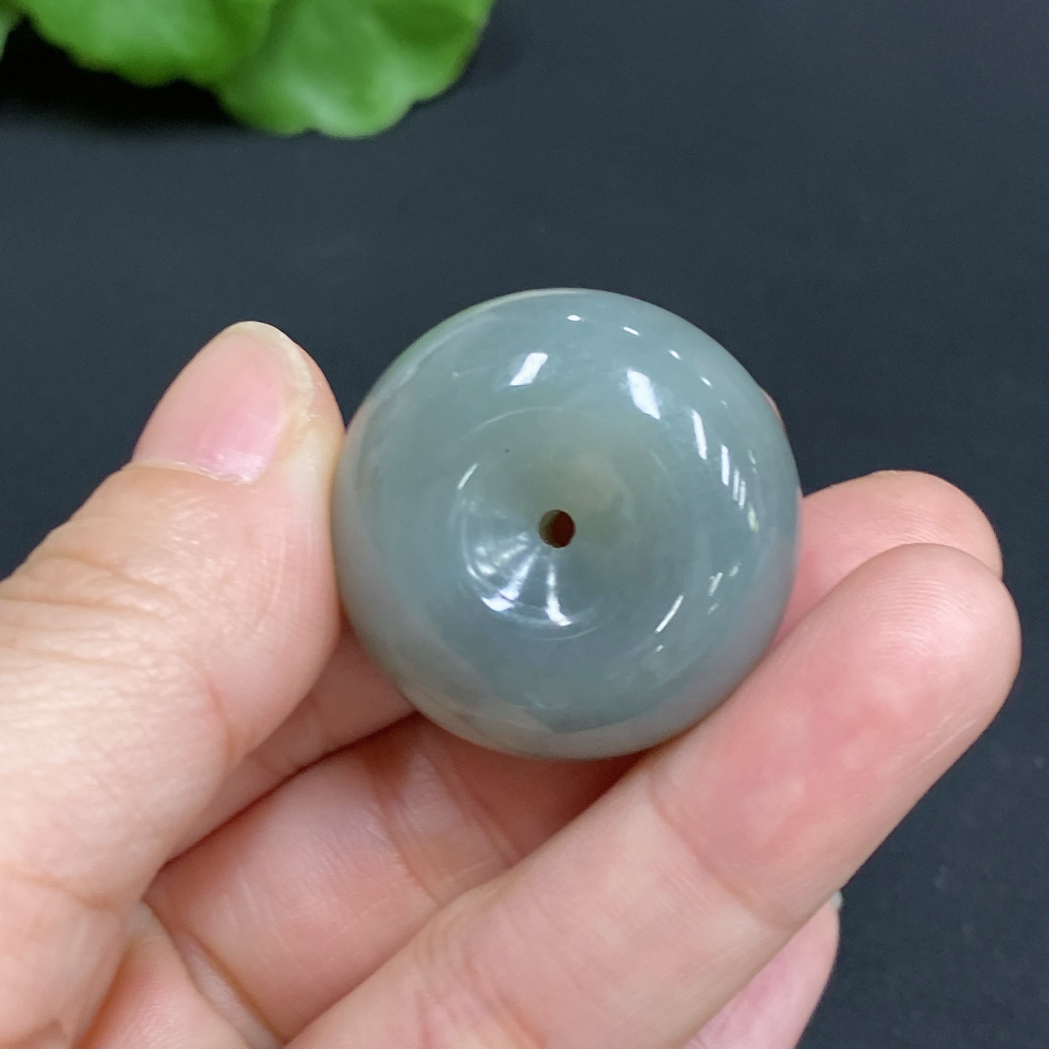 H34986183 Hetian Jade Pendant Peace Ring Total Weight Approx. 21.9g