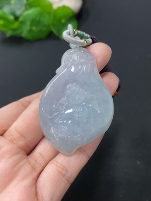 F25850971 翡翠挂件佛公 总约重27.45g