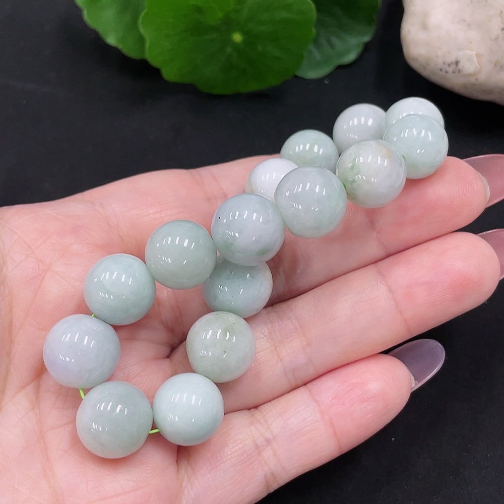 F34012571 Jadeite Bracelet Approx.12mm Total Weight Approx.46.9g