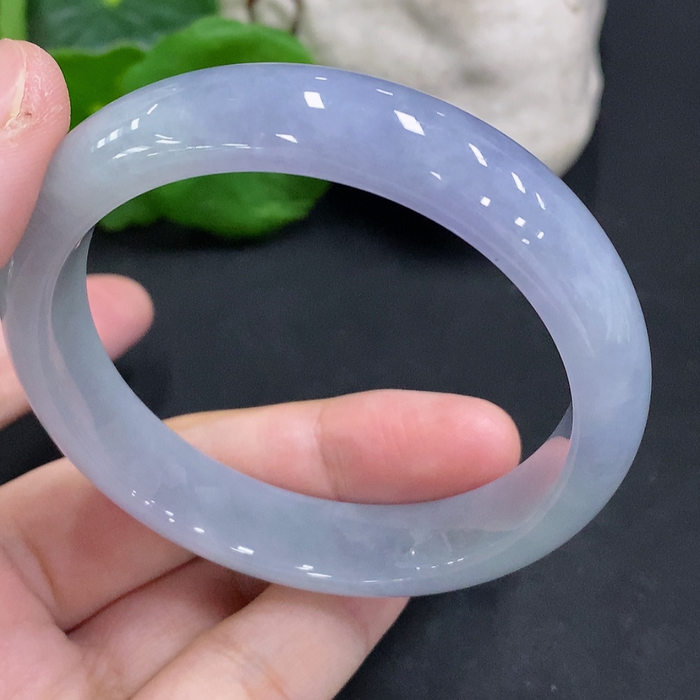 F32801983 Jadeite Round Bangle Size 54.4 Total Weight Approx. 47.7g