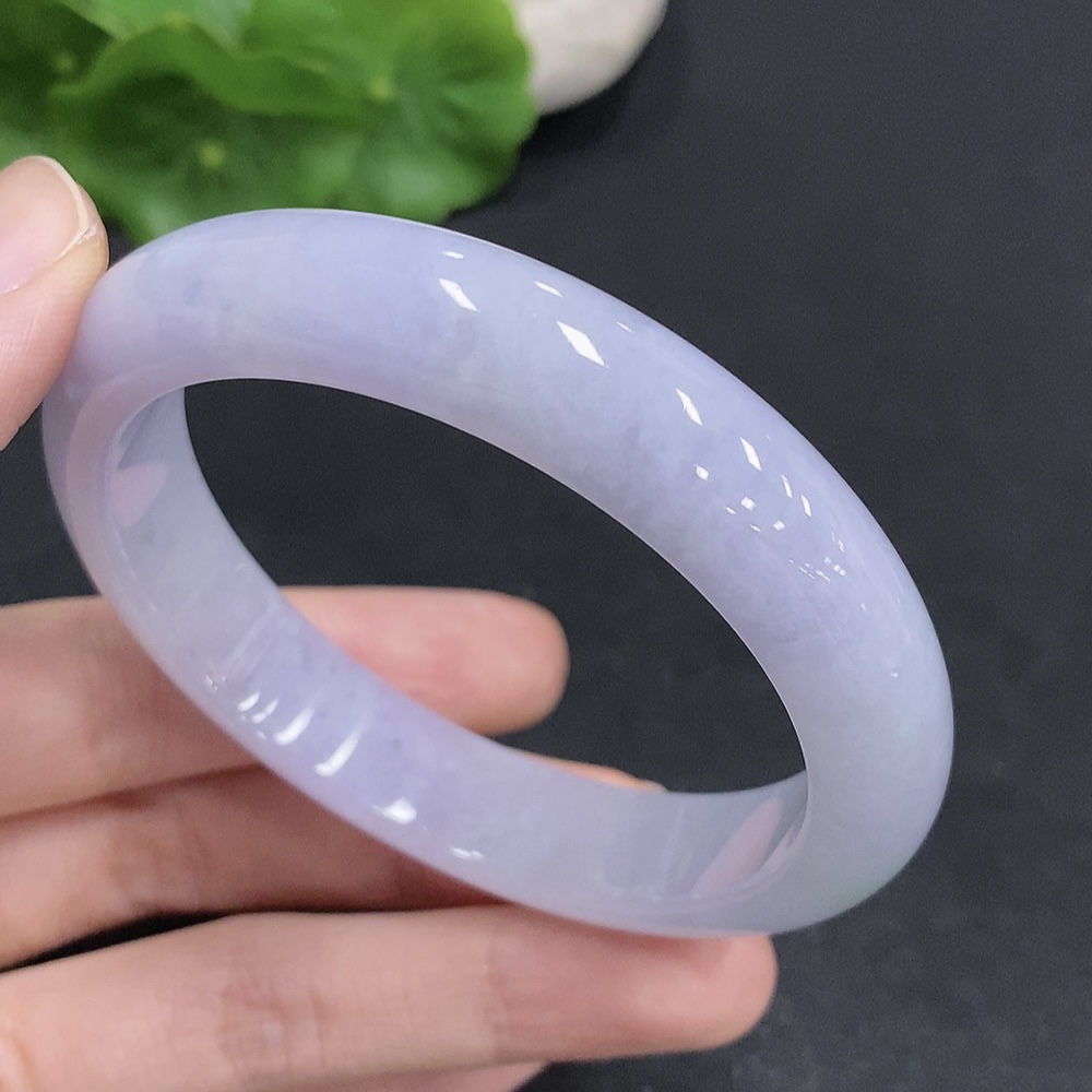 F33830544 Jadeite Round Bangle Total Weight Approx. 57.5g Size 58