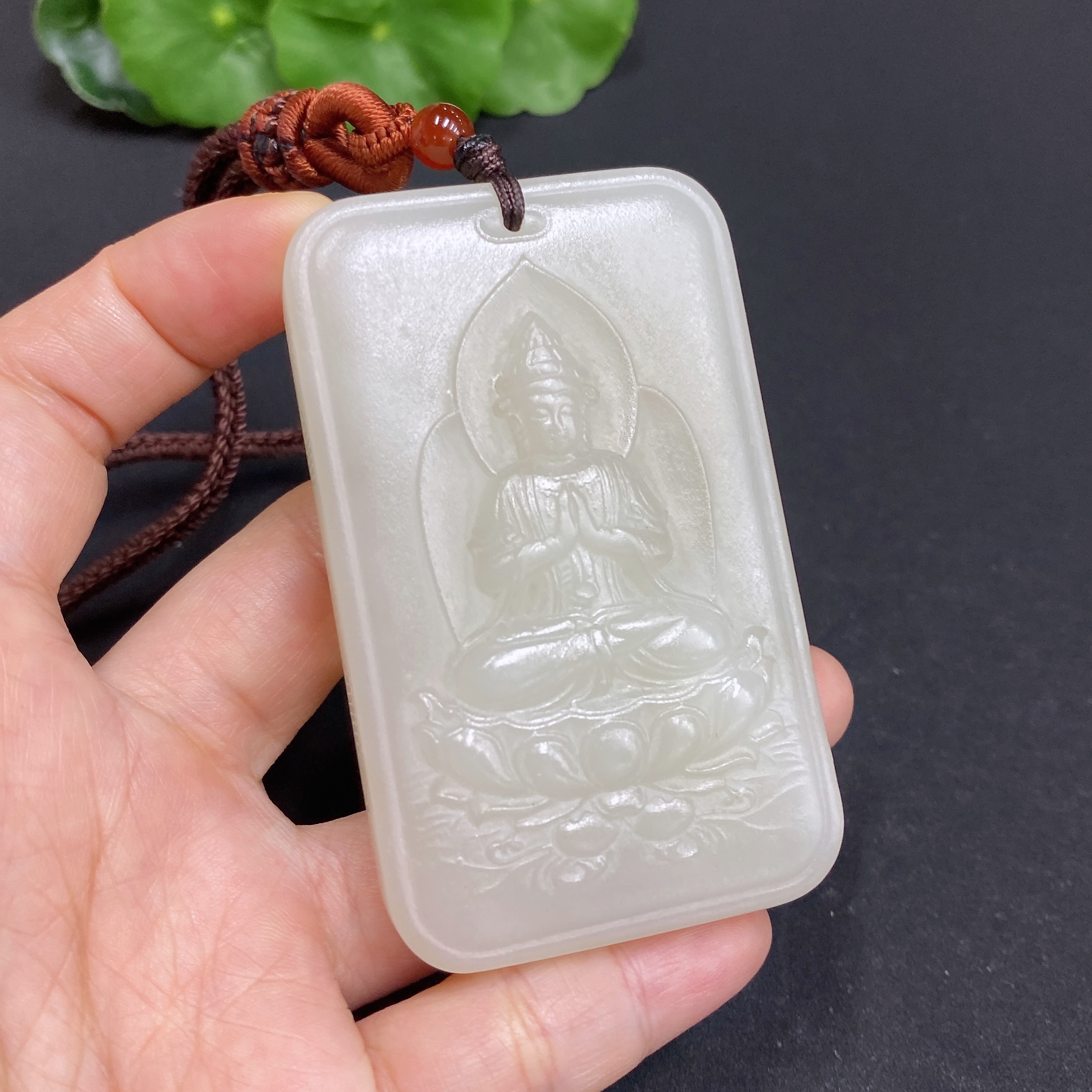 H33844773 Hetian Jade Pendant Guanyin