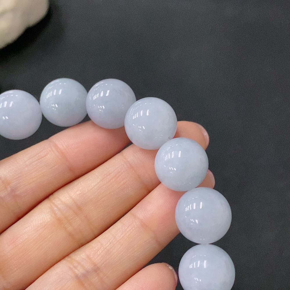 F28181646 Jadeite Bead Necklace Approx 13.3mm Total Weight Approx 64.7g