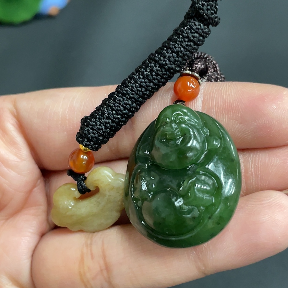 H25909071 Hetian Jade Pendant - Buddha - Ruyi