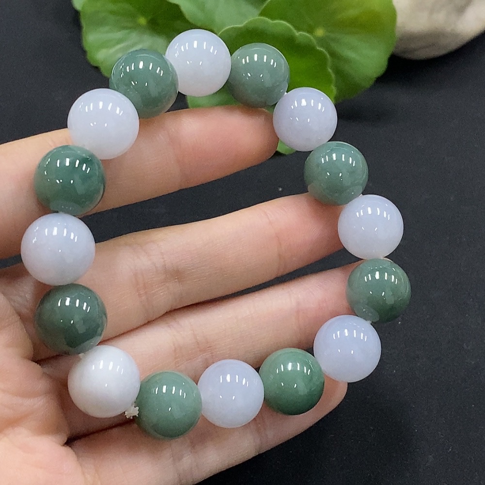 F35115636 Jadeite Bracelet 12.3mm Approx. Total Weight Approx. 52.44g