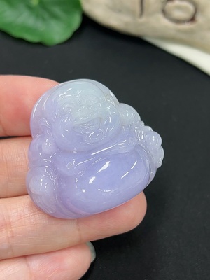F46546152 翡翠佛公挂件 货品总重约31.35g