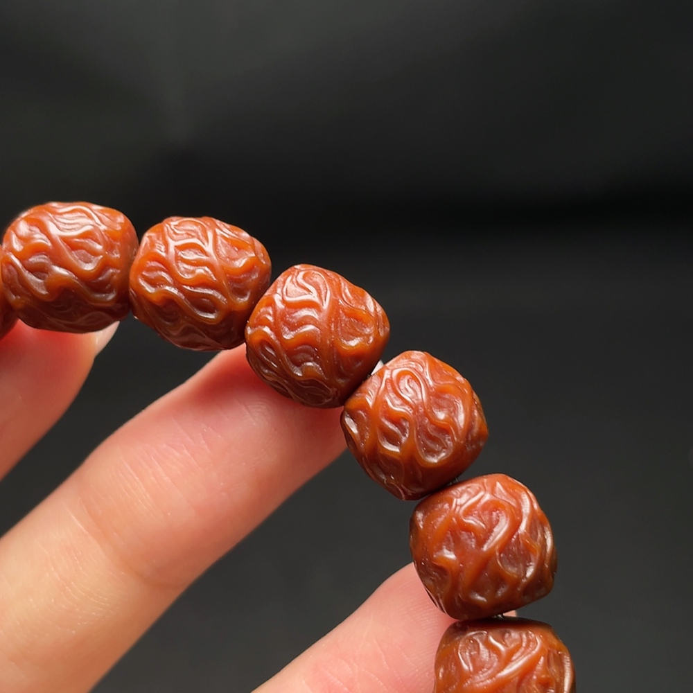 W34987952 Monkey Head Bead Bracelet, Total Weight Approx. 16.98g, Size 10.9mm