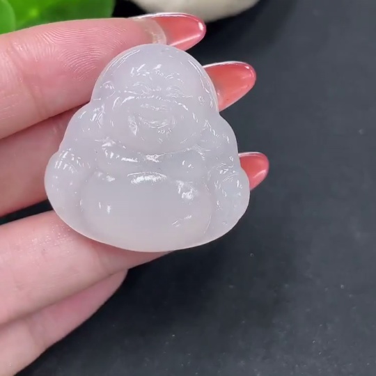 H34027051 Hetian Jade Pendant Buddha Total Weight Approx. 10.1g