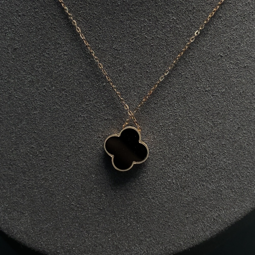 C29370129 Ruby Inlaid Necklace, 18k Gold, Item Weight Including Chain Approximately 2.17g