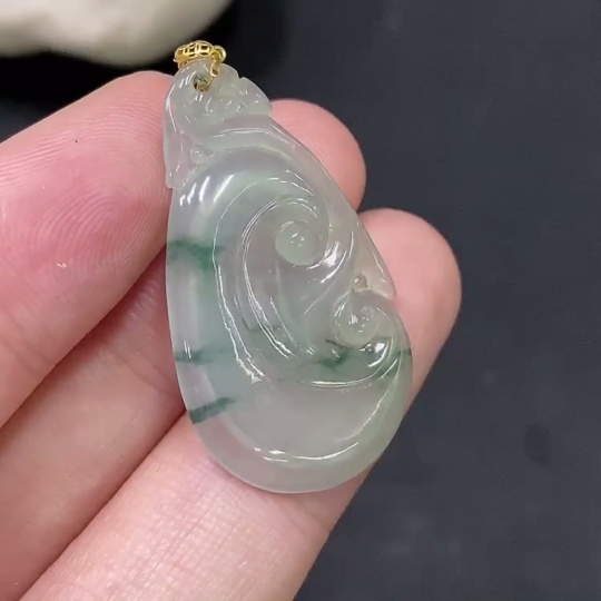 F29323677 JadeiteRuyi Pendant 18K Total Weight Approx. 2.39g