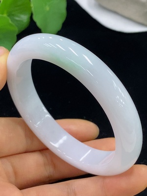 F35136882 Jadeite Round Bangle, Total Weight Approx. 60.61g, Size 58.2