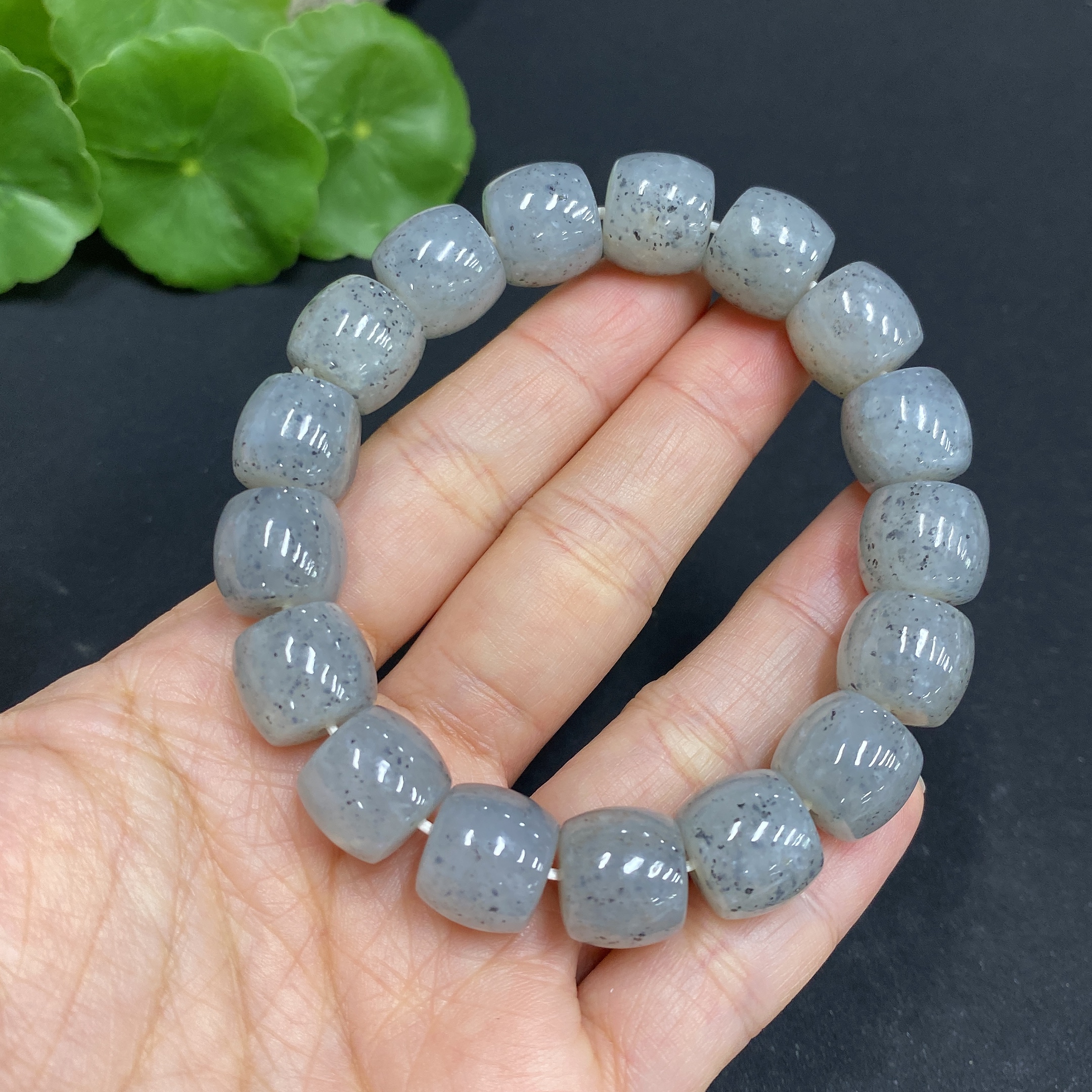 H31666989 Hetian Jade Bracelet, Approx. 11.8mm, Total Weight Approx. 52.5g