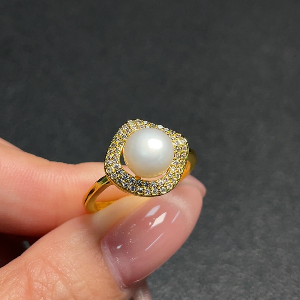 C34009924 Pearl Ring Adjustable Non-Gold Total Weight Approx. 2.91g Stone 7.7mm