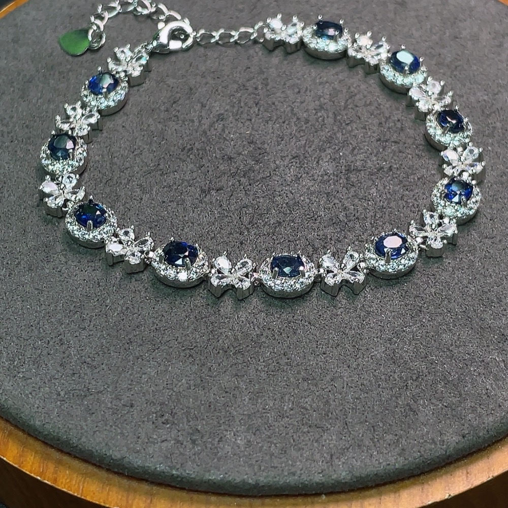 C34990463 Sapphire Bracelet Non-Gold Total Weight Approx. 10.34g