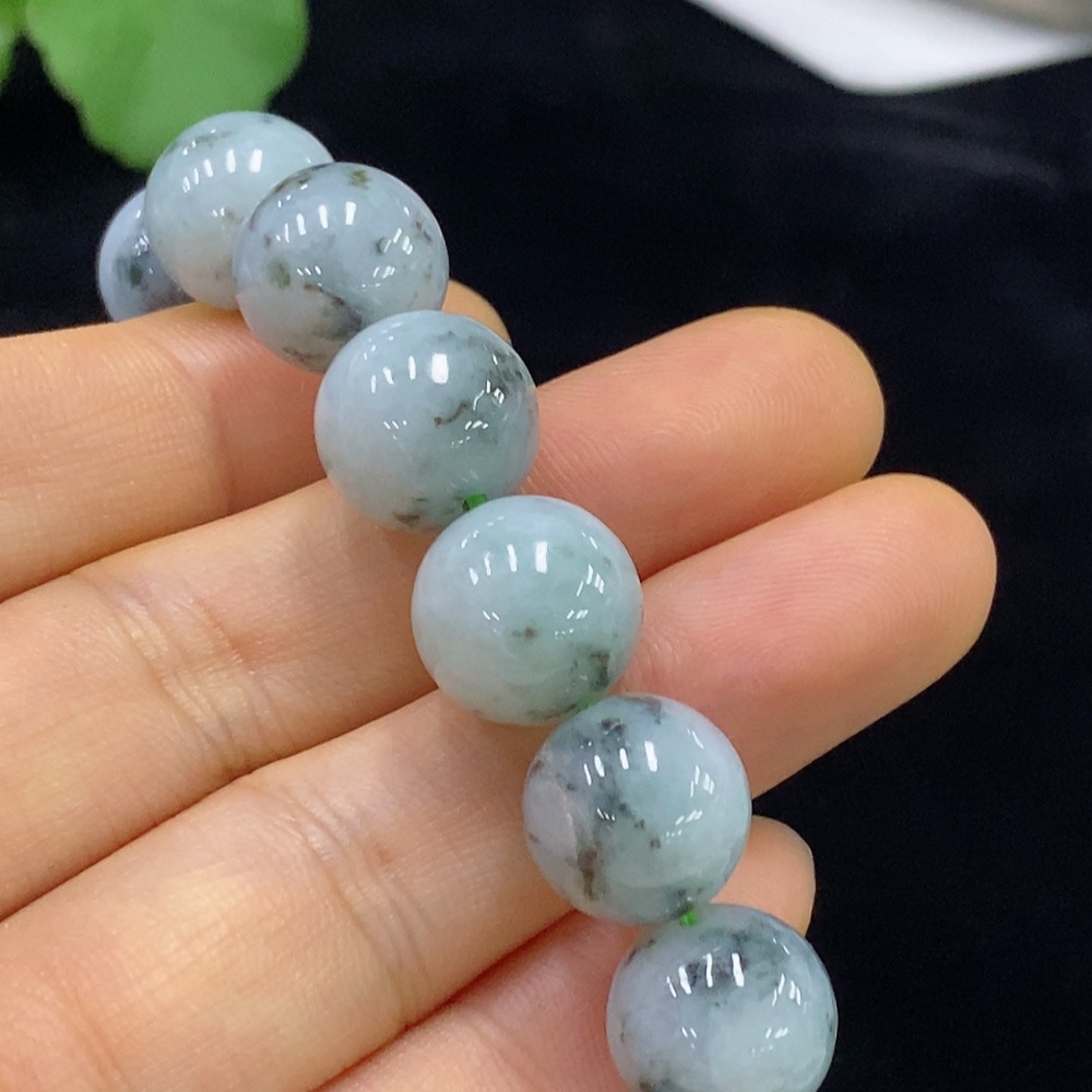 F34974622 Jadeite Bracelet 13.2mm Approx. Total Weight 54.89g Containing Other Mineral Components