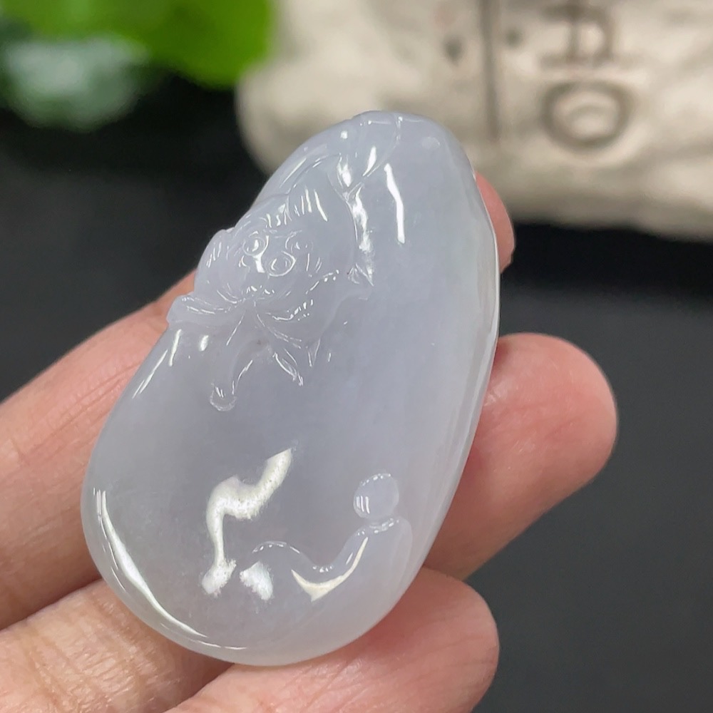 F35109376 Jadeite Enlightenment Pendant, Total Weight Approx. 13.4g