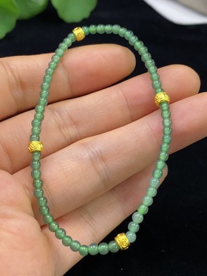 F33928340 Jadeite Bracelet Approx.2.8mm Total Weight Approx.3.53g Non-Gold