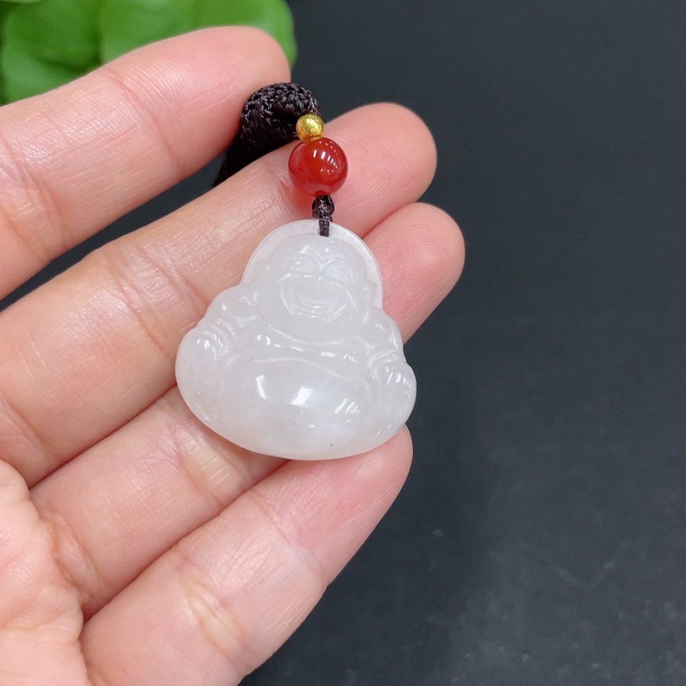 H35101908 Hetian Jade Pendant - Buddha Figure