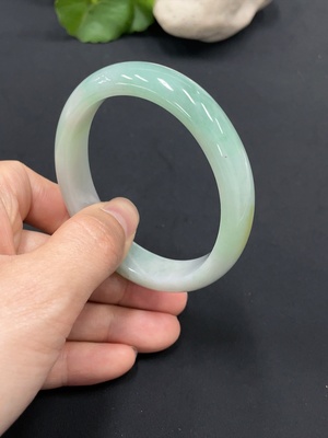 F15655667 Imperial Jadeite Bangle, Size 56.4, Short Diameter 48.5
