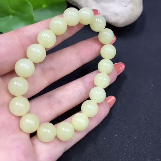 H34061844 Hetian Jade Bracelet, approx. 9.8mm, total weight approx. 29.2g