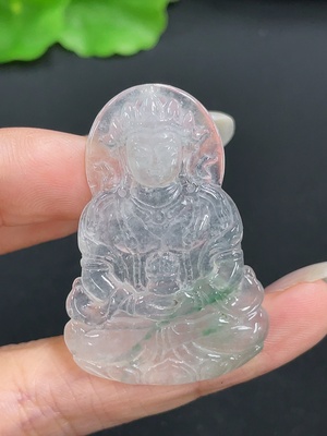 F41949911 翡翠挂件 度母 货品总重约8.51g
