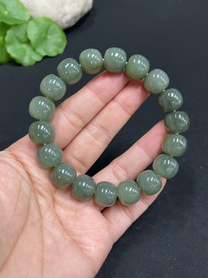 H34072202 Hetian Jade Bracelet, Approx. 12mm, Total Weight Approx. 49.9g