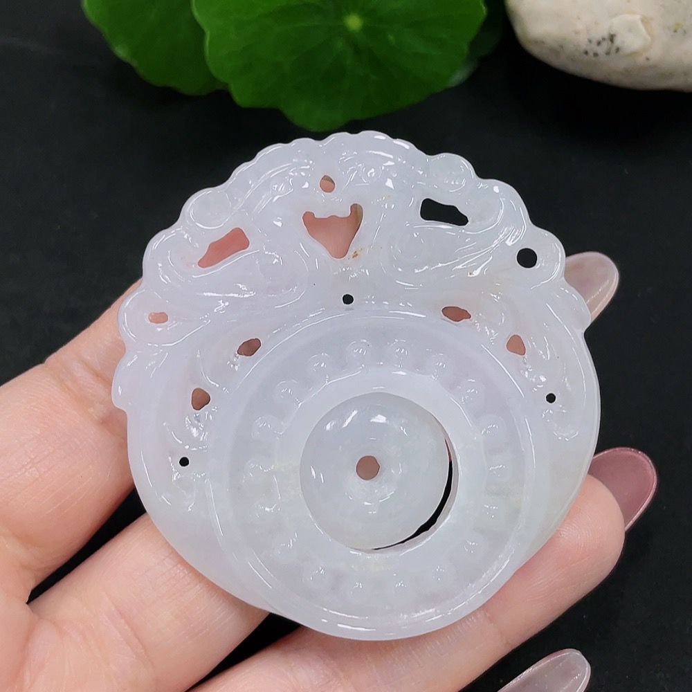 F34032424 Jadeite Antique Pendant, Total Weight Approx. 30.4g