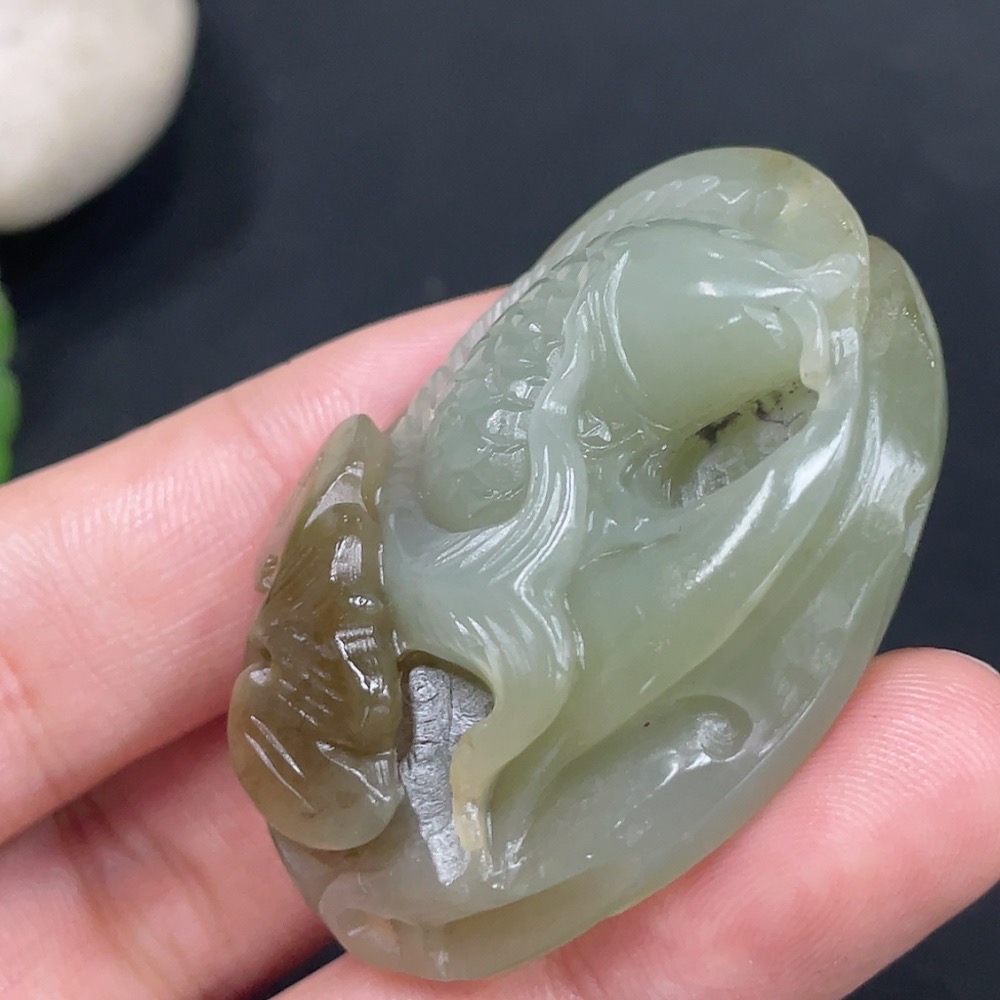 H31635759 Hetian Jade Pendant - Abundance Every Year