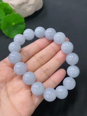 F28181646 Jadeite Bead Necklace Approx 13.3mm Total Weight Approx 64.7g