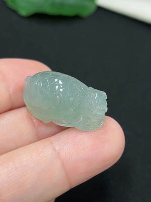 F46546759 翡翠挂件龙龟 货品总约重6.29g