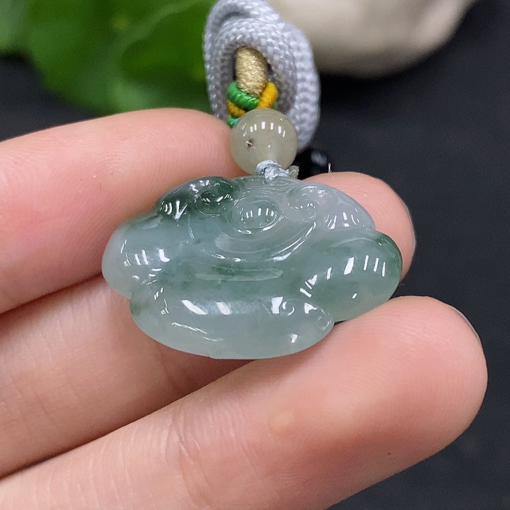 F33926525 Jadeite Ruyi Pendant Total Weight Approx.6.9g