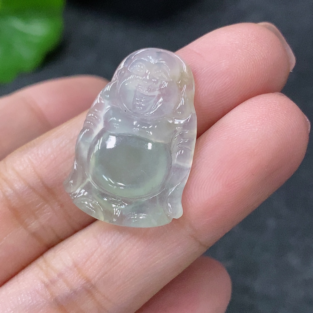 F34955021 Jadeite Pendant Buddha, Total Weight Approx. 2.43g
