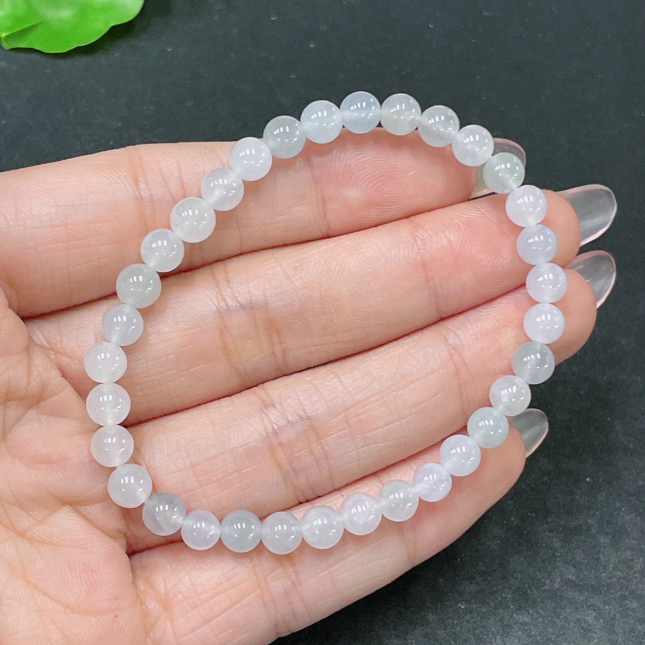 F34046174 Jadeite Bracelet Total Weight Approx.8.67g Size About 5.6mm