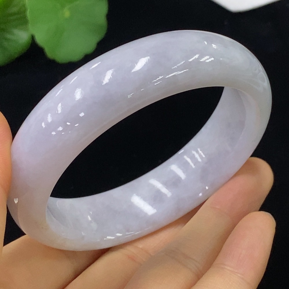 F34023997 Jadeite Round Bangle Size 56.8 Total Weight Approx. 73.02g