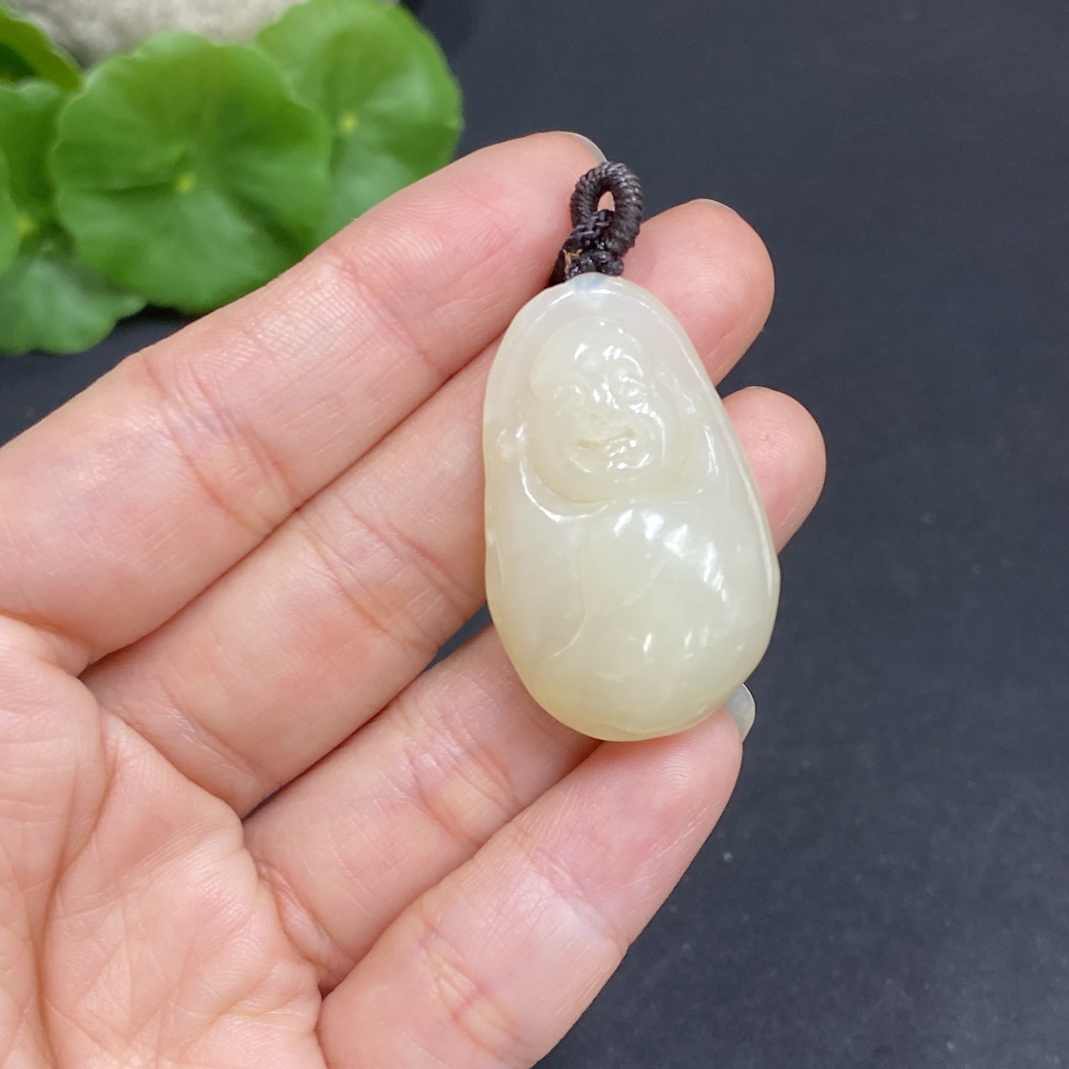 H34036423 Hetian Jade Pendant - Buddha Figure