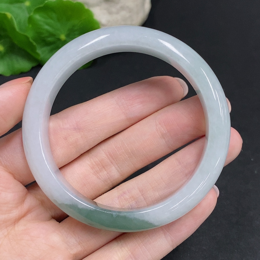 F34002866 Jadeite Round Bangle Size 54.8 Total Weight Approx. 48.1g
