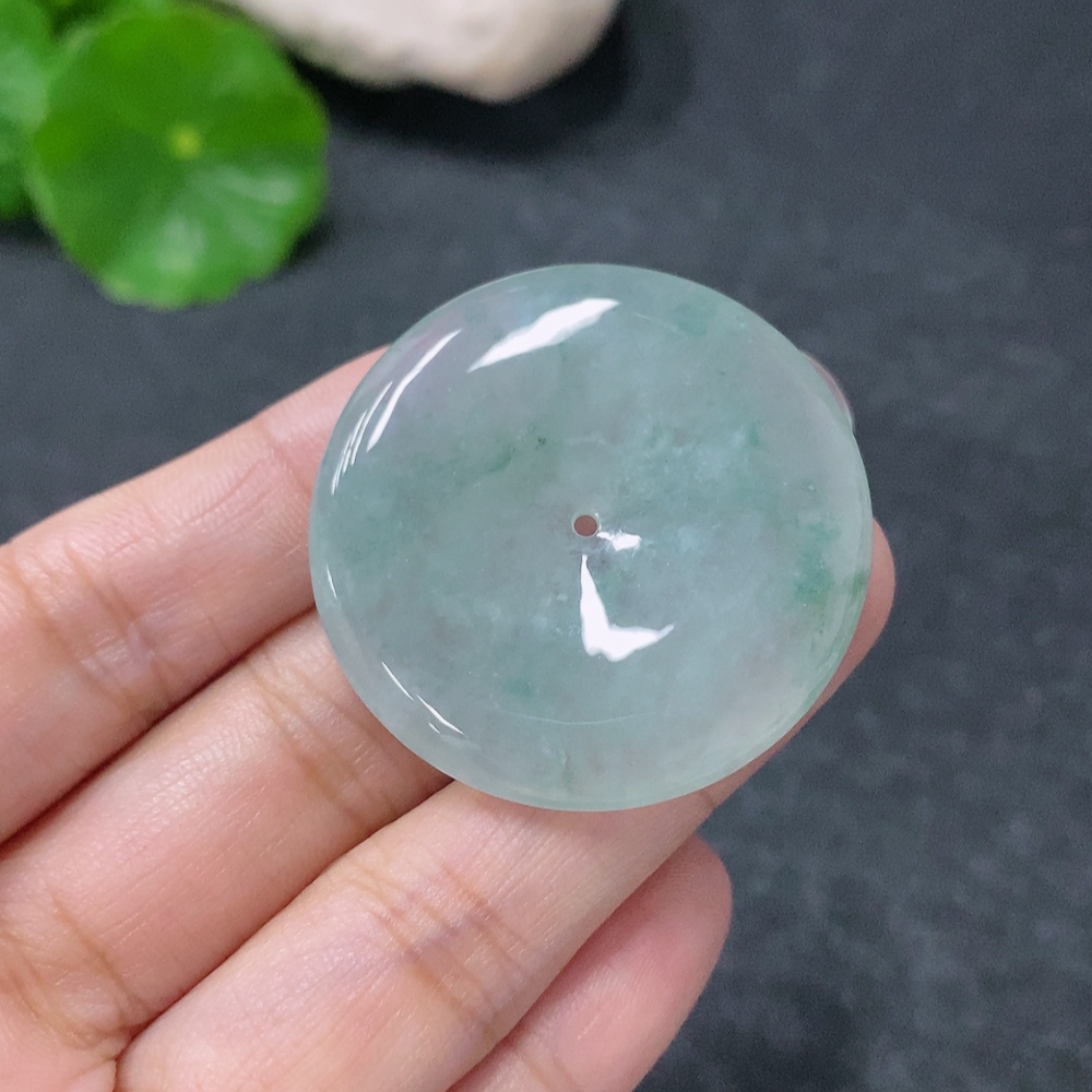 F34954567 Jadeite Safety Buckle Pendant Total Weight Approx. 14.5g