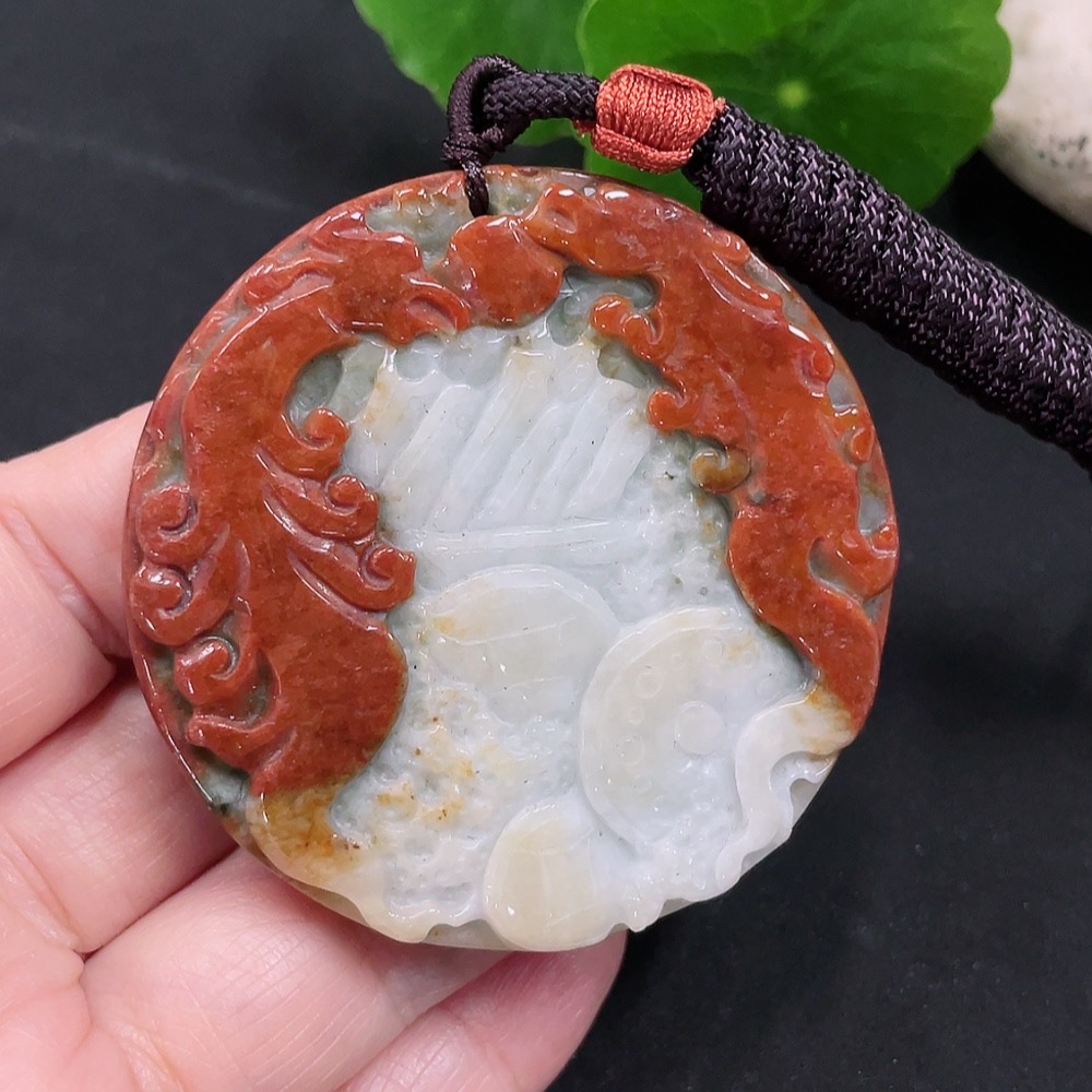 F34983192 Jadeite 'Eight Fragments' Pendant