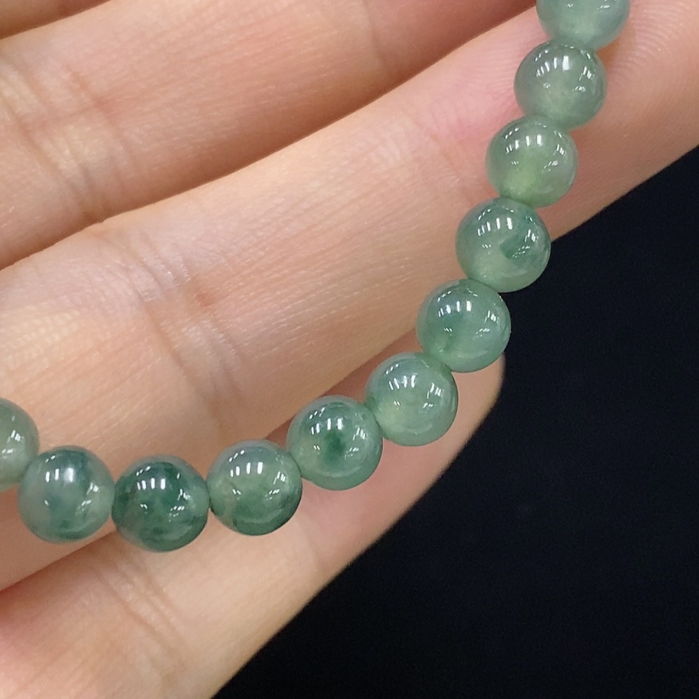 F31586820 Jadeite Beaded Bracelet Approx. 5.7mm Total Weight Approx. 13.06g