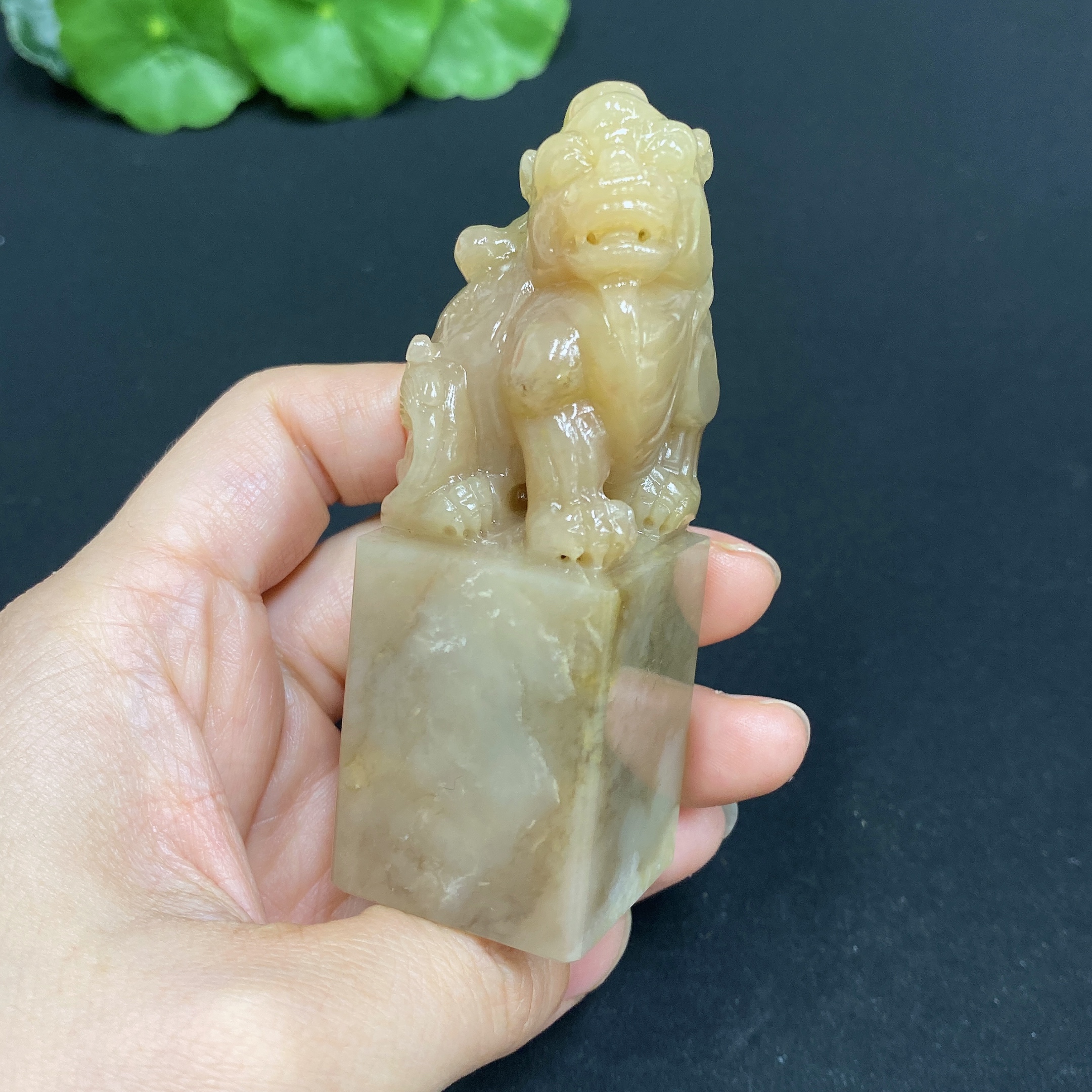 H32770998 Laos Stone Mythical Beast Seal