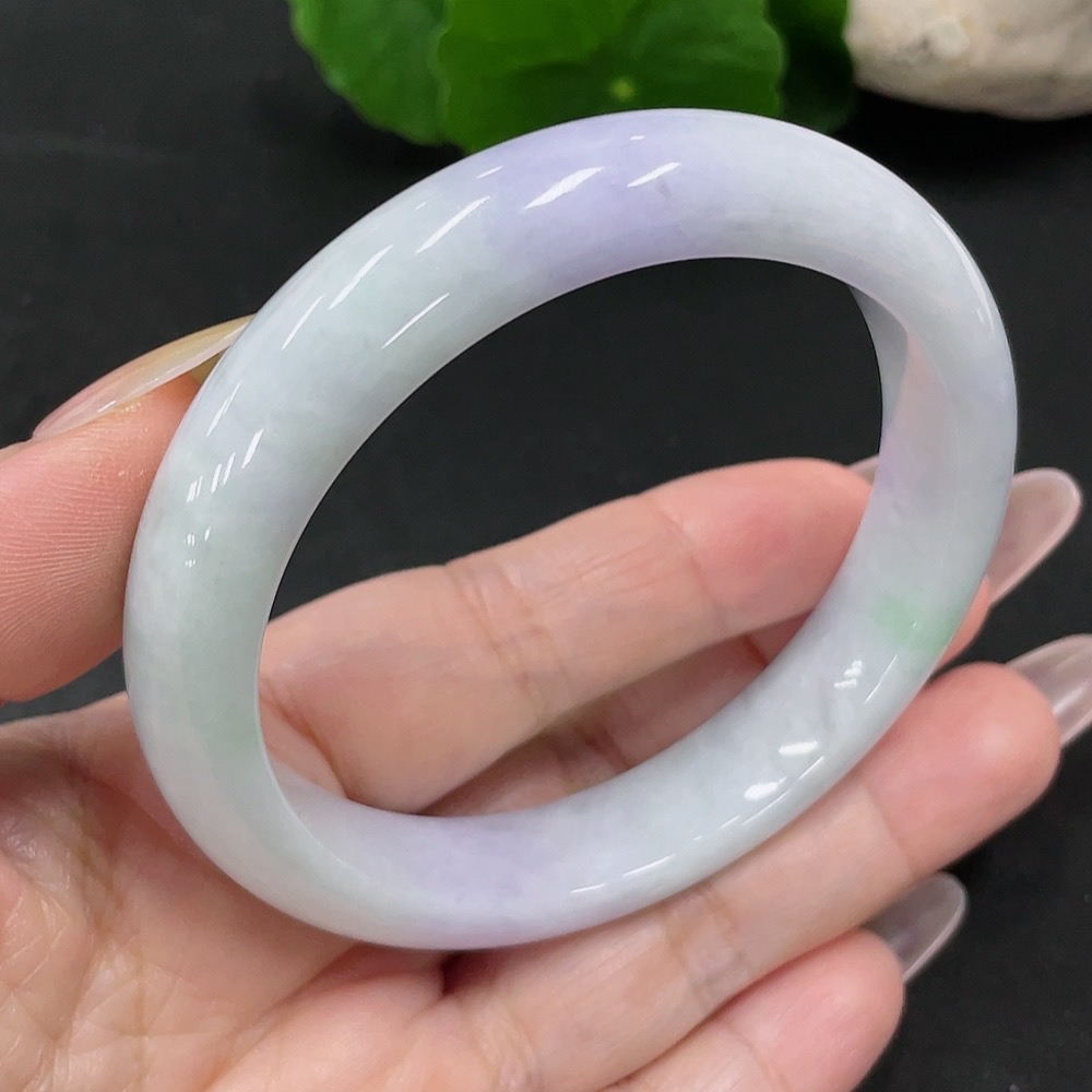 F34068145 Jadeite Round Bangle Size 57.8 Total Weight Approx. 58g