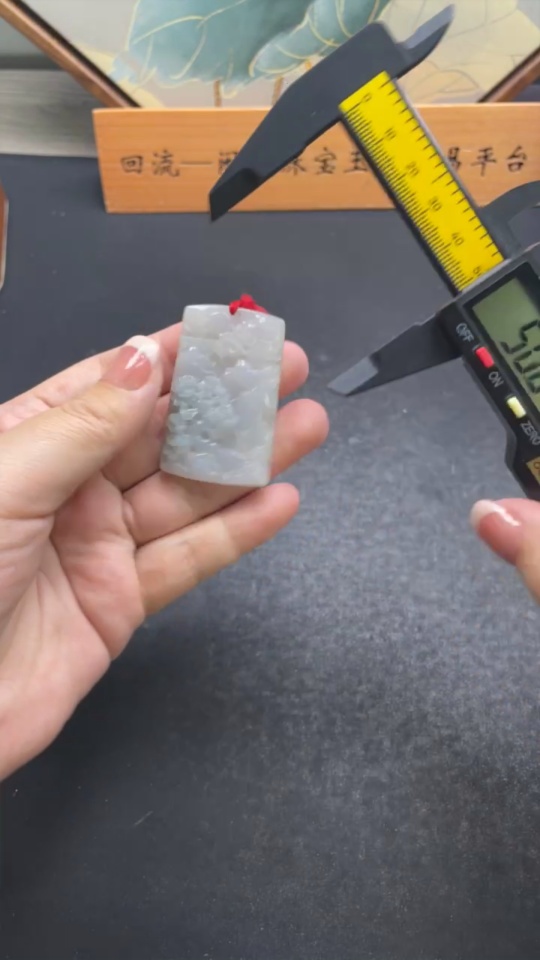 F31674134 Jadeite Pendant Landscape with Cord Total Weight Approx. 37.4g